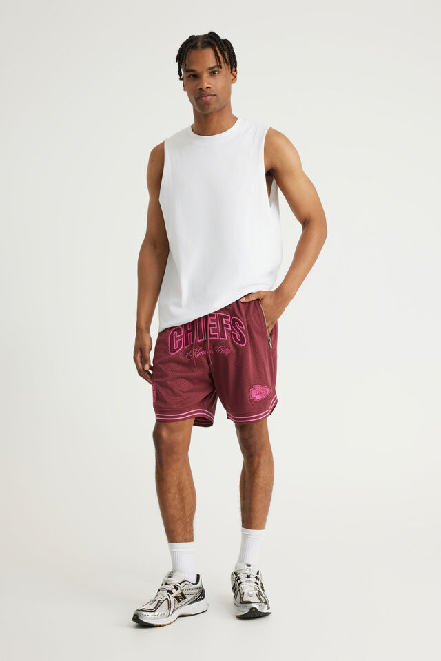 Nfl Basketball Short, LCN NFL BORDEAUX/KANSAS CITY CHEIFS