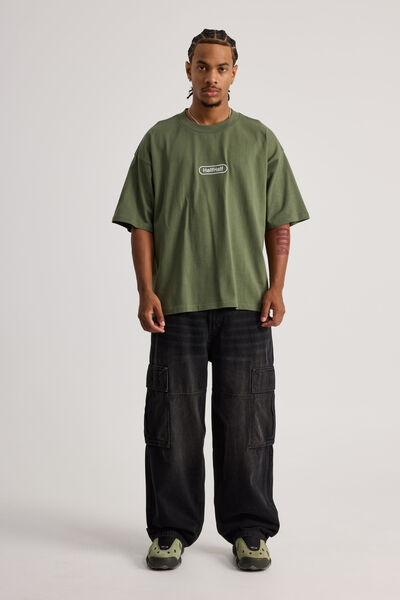 Half Half Ultra Cargo Jean, BLACK ROCK