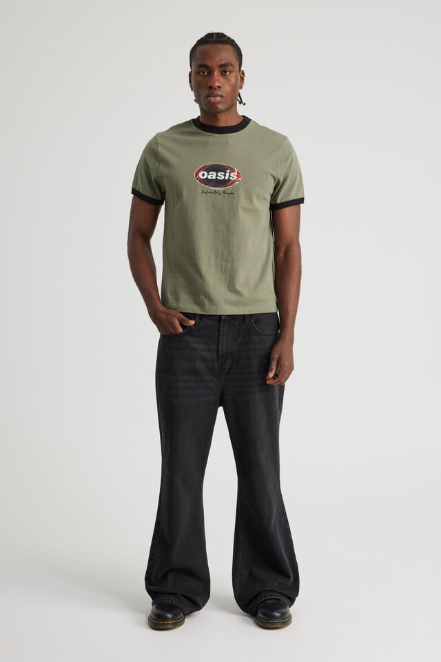 Notion Baggy Bootleg Jean, VINTAGE BLACK