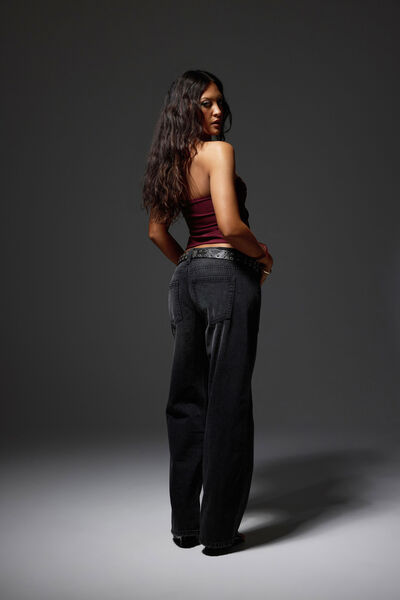 Luca Low Rise Jean, MAGNETIC BLACK