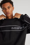 Panelled Nfl Crew, LCN NFL BLACK/RAIDERS PIPING - alternate image 4