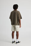 Half Half Pull On Cargo Short, IVORY - alternate image 3