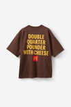 Mcdonalds Box Fit Tshirt, LCN MCD MUD/QUARTER POUNDER WITH CHEESE - alternate image 1