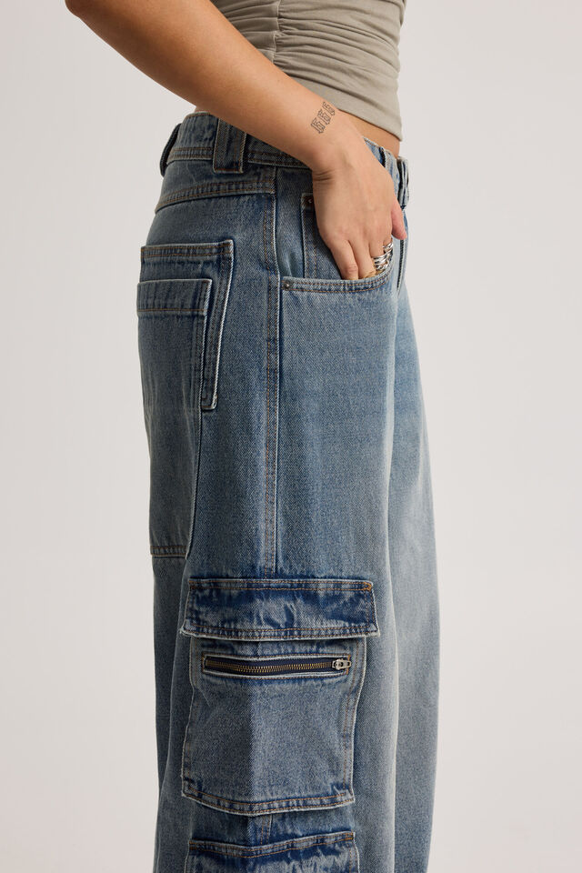 Mega Baggy Cargo, WASHED OUT BLUE