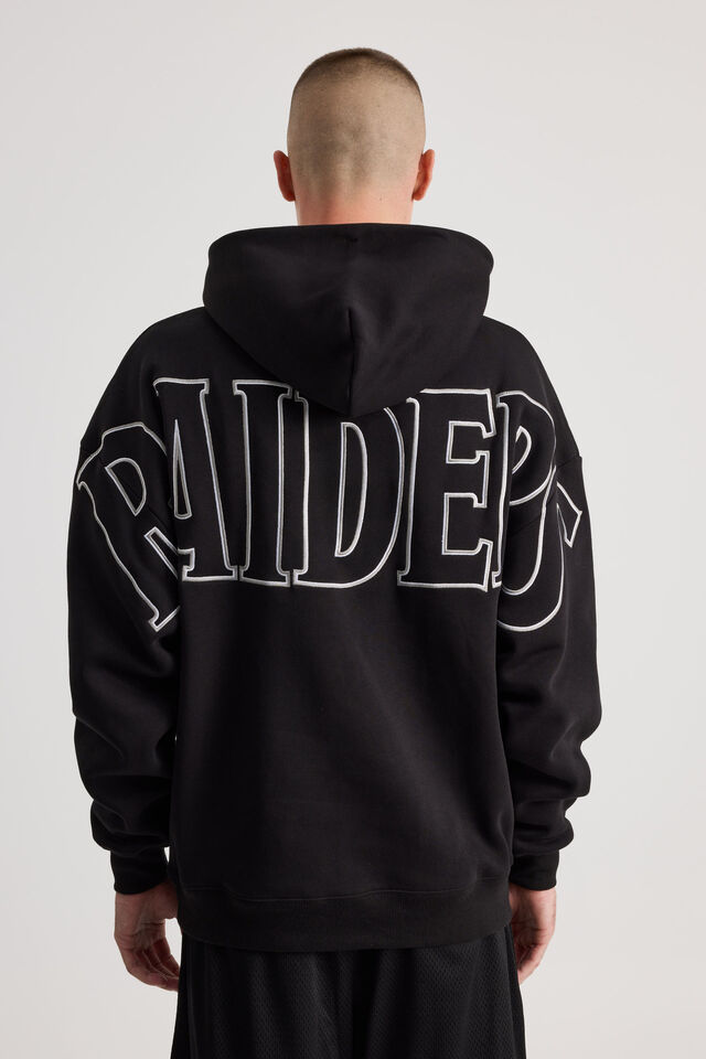 Nfl Hoodie, LCN NFL BLACK/RAIDERS SUPERSCRIPT