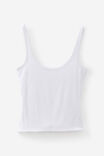 Authentics Scoop Neck Tank, WHITE - alternate image 5