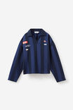 Open Gallery Striped Polo, OG ACADEMY BLUE STRIPE/OPEN GALLERY ICONS - alternate image 1