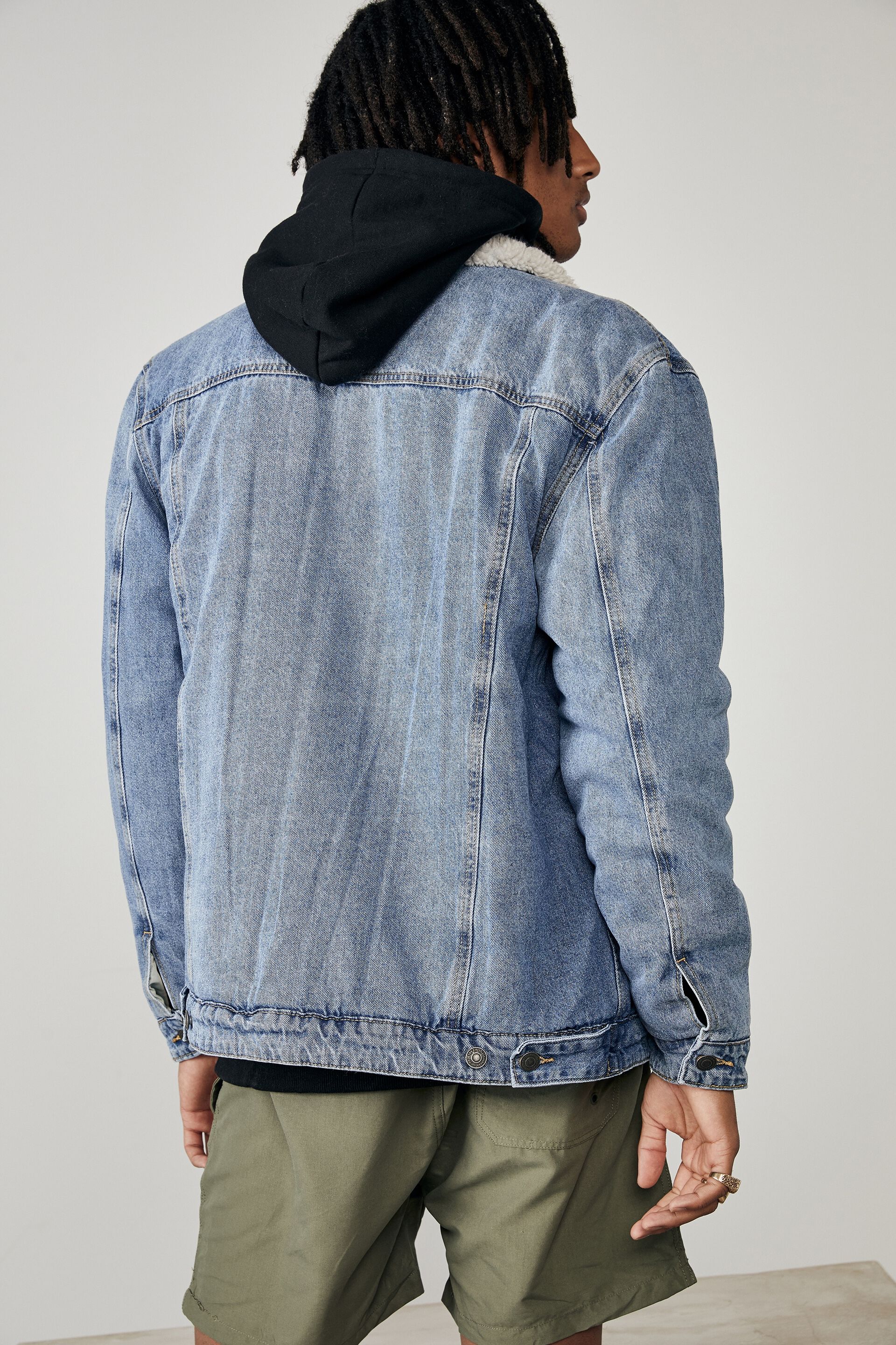 Denim Sherpa Jacket | Men's Fashion 
