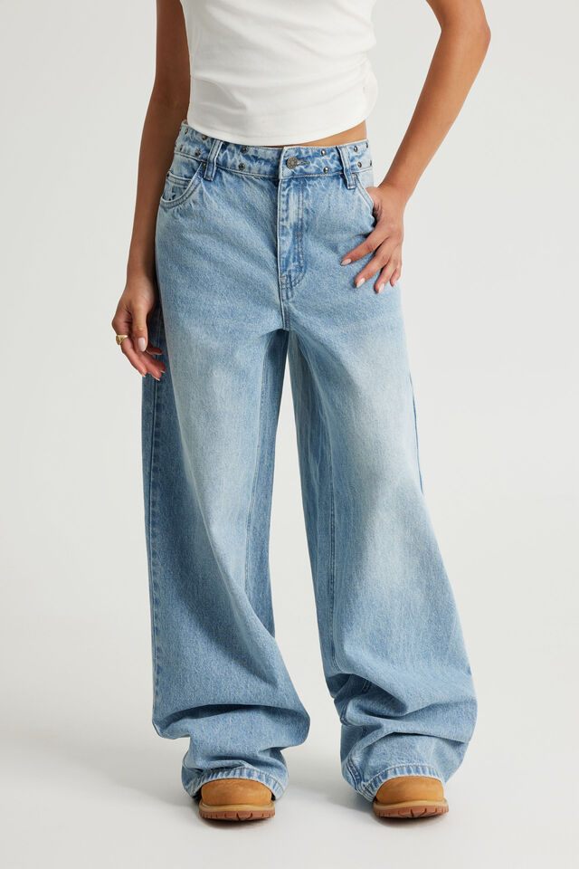 Mid Rise Baggy Jean, CYBER SKY