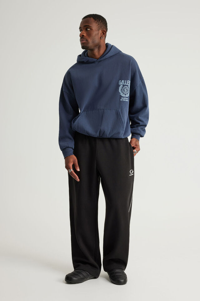 Baggy Trackpant, OG BLACK/WHITE PIPING
