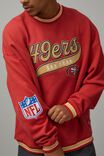 Nfl Baggy Crew, LCN NFL VINTAGE RED/49ERS SCRIPT - alternate image 2
