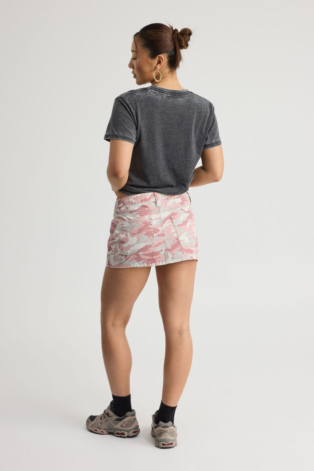 Camo Cargo Skirt, SORBET CAMO