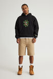 Spongebob Squarepants X Half Half Hoodie, LCN NIC BLACK/PLANKTON - alternate image 2