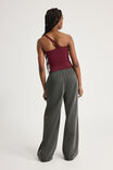Notion X Smolbrat Classic Wide Leg Trackpant, WASHED BLACK/SUPER SCRIPT - alternate image 3