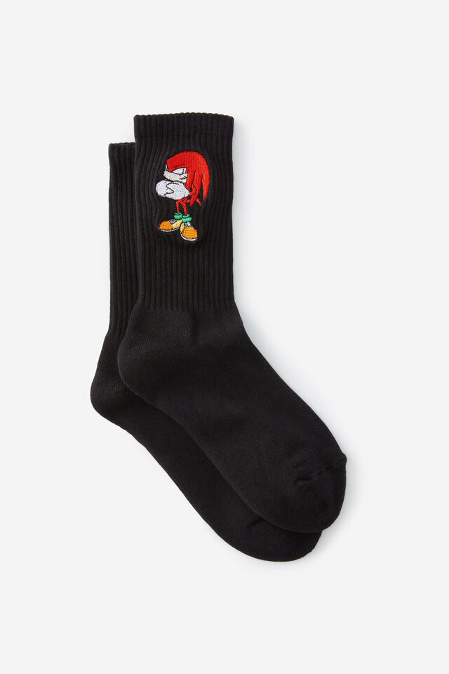 Unisex Rib Sock - Lcn, LCN SONIC BLACK KNUCKLES