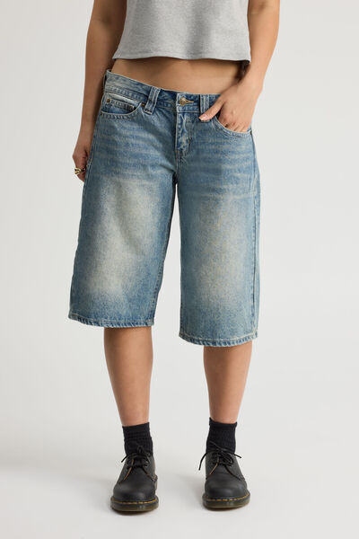 Luca Low Rise Jort, ELECTRIC BLUE