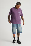 Half Half Heavyweight Box Fit Graphic Tshirt, HH WASHED DEEP GRAPE/HALF HALF ICARUS - alternate image 3