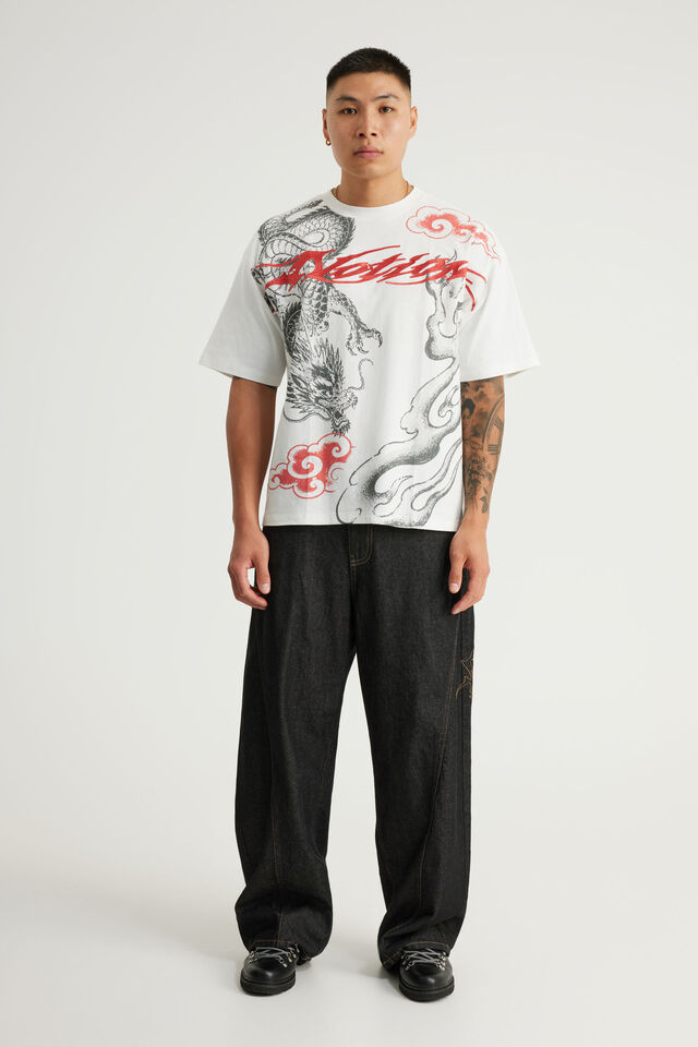 Notion Vintage Graphic Tshirt, NTN WHITE/DRAGON