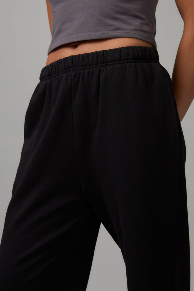 Super Slouchy Trackpant, BLACK