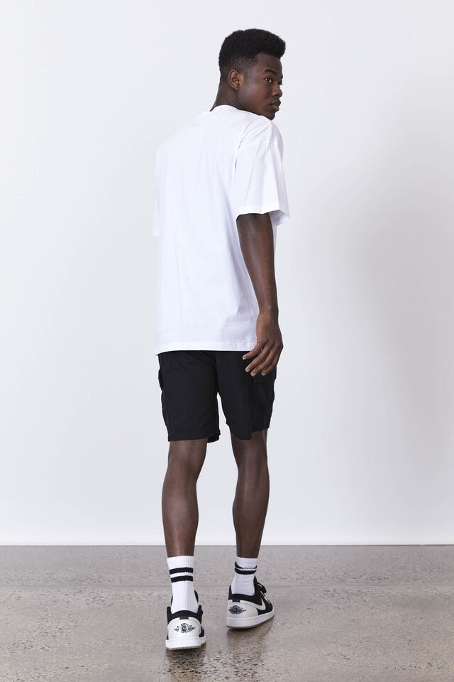 Rip Stop Cargo Short, BLACK