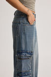 Mega Baggy Cargo, WASHED OUT BLUE - alternate image 4