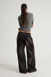 Wide Waistband Trackpant, NTN SUN FADED BLACK - alternate image 3