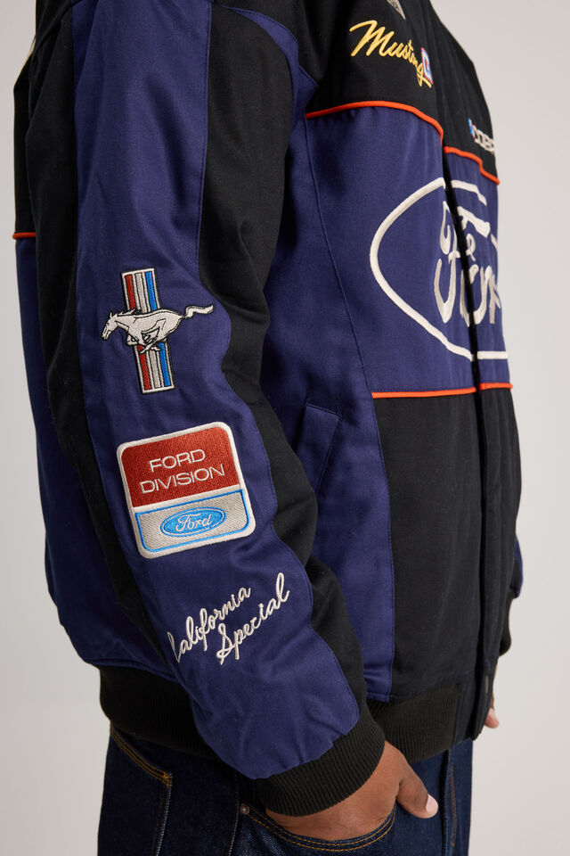 Ford Racing Jacket, LCN FORD BLUE BLACK/FORD