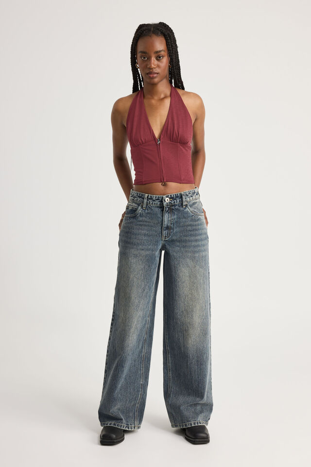 Mid Rise Baggy Jean, SUNSET INDIGO