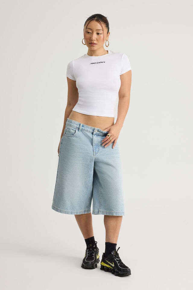 Fitted Graphic Tee, WHITE/OPEN GALLERY IDEAS DEPT