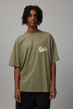 Oversized Nba T Shirt, LCN NBA DUSTY KHAKI/CHICAGO SCRIPT - alternate image 2