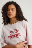 Oversized Graphic Tee, PINK DUST/AMORE ANGELS - alternate image 4