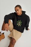 Spongebob Squarepants X Half Half Hoodie, LCN NIC BLACK/PLANKTON - alternate image 5