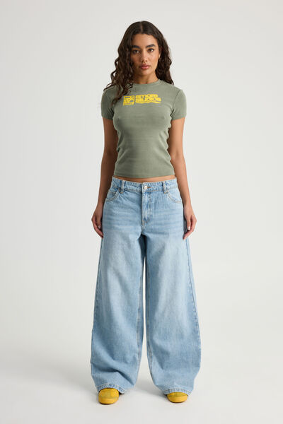Mid Rise Baggy Jean, MADRID BLUE