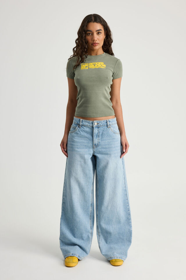 Mid Rise Baggy Jean, MADRID BLUE