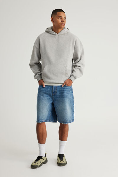 Open Gallery Baggy Denim Short, ARCTIC BLUE