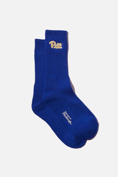 License Retro Rib Socks, LCN PIT ROYAL BLUE/PITTSBURGH