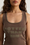 Graphic Tank, WASHED MUD/HOTTER THAN HIM - alternate image 4