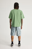 Half Half Painter Baggy Denim Short, DAY BLUE - alternate image 3