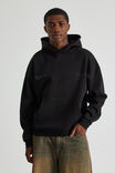 Boxy Cropped Van Gogh Hoodie, LCN VAN BLACK/VAN GOGH SKULL - alternate image 2