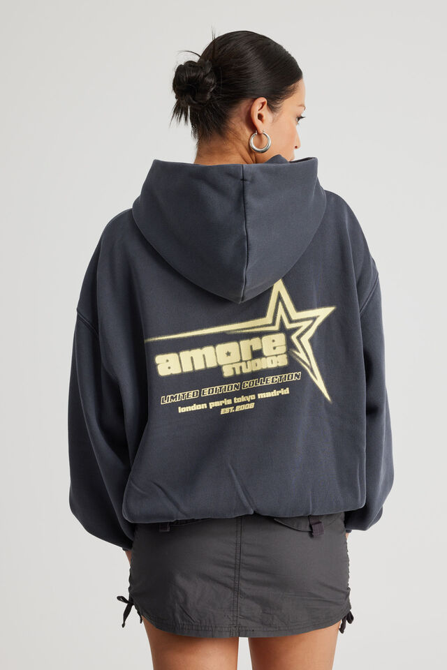 Chloe Hoodie, WASHED NAVY/AMORE STAR