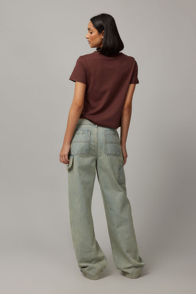 Mid Rise Carpenter Jean, VINTAGE BLUE