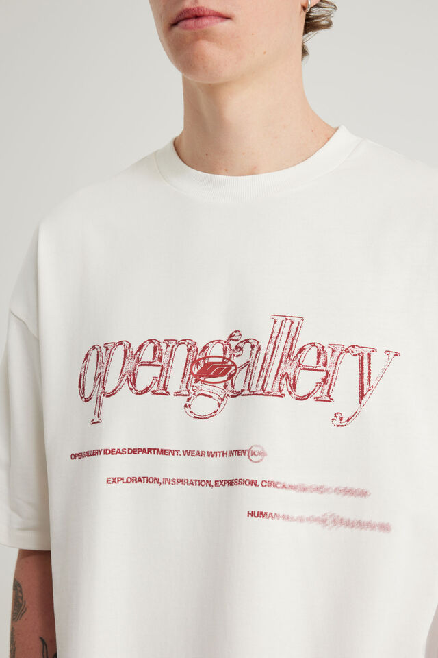Open Gallery Box Fit Tshirt, OG CLOUD/BLURRED INTENTIONS