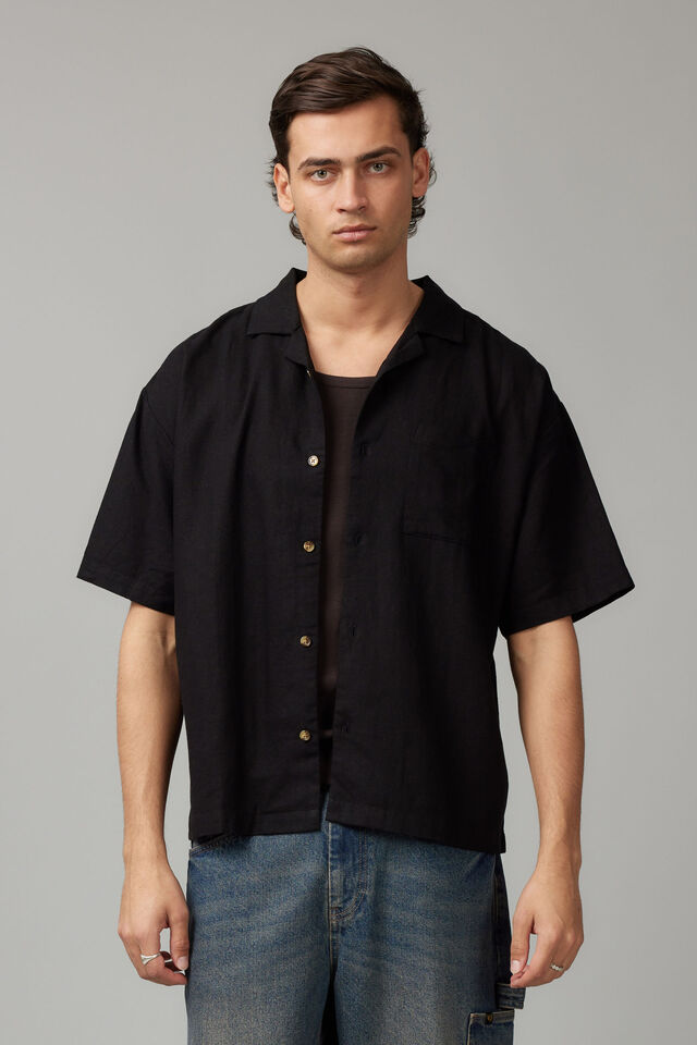 Textured Street Shirt, TEXTURE/BLACK