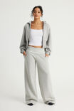 Wide Waistband Trackpant, GREY MARLE - example image 2