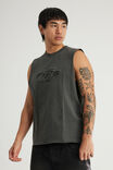 Notion Muscle Tank, NTN WASHED BLACK/SWOOSH LOGO - example image 4