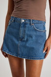 Everyday Denim Mini Skirt, MID BLUE - alternate image 4