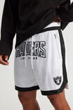 Nfl Basketball Short, LCN NFL WHITE/RAIDERS SIDE STRIPE - alternate image 4
