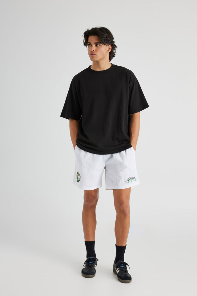 Nba Street Short, LCN NBA WHITE/BOSTON CELTICS SCRIPT