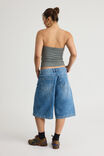 Mega Baggy Jort, SUMMER SEA BLUE - alternate image 3