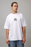 Half Half Oversized T Shirt, HH WHITE/HALF HALF PLANTS - alternate image 1
